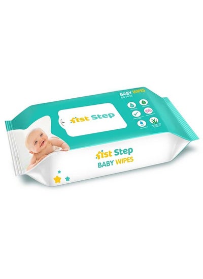 اشتري Baby Wet Wipes Enriched With Aloevera And Jojoba Oil (80Pcs Pack Of 1) في السعودية