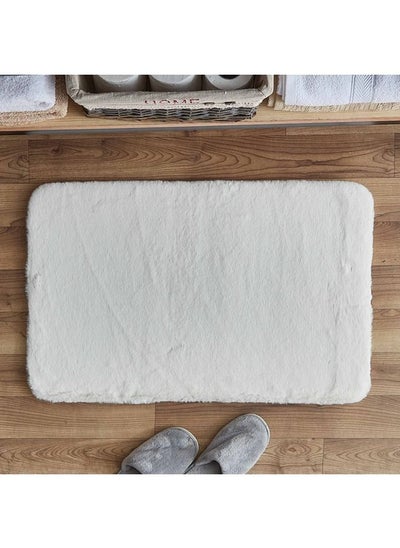 Buy Plush Super Soft Bath Mat 80x50 cm in Saudi Arabia