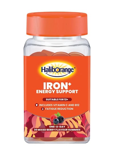اشتري Iron+ Mixed Berry Gummies  Iron Supplement for Adults Energy Support  Immune Health Vegetarian Friendly 30 Gummies في الامارات