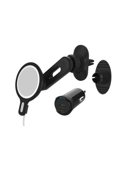 Buy SCOSCHE Magic Mount for Magsafe 4-IN-1 (Vent- Dash- Swing) + 20W PD Car charger - Black in UAE