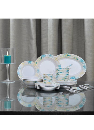 اشتري Delcasa 35 Piece Flower sketch Melamineware Dinner Set DC2462 في الامارات