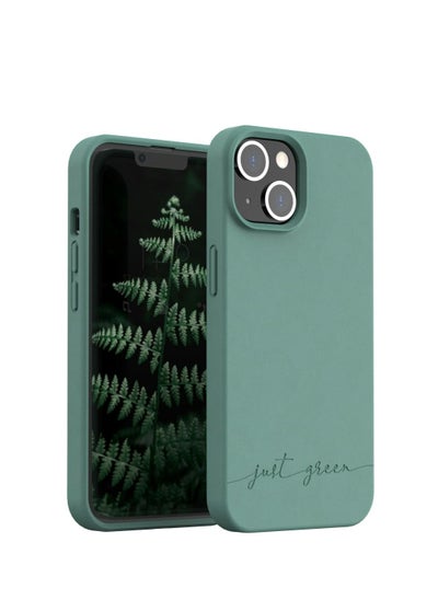 اشتري Just Green  iPhone 14 case Natural Night Green - Eco-designed في الامارات