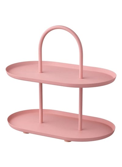 Buy Serving stand two tiers pink in Saudi Arabia