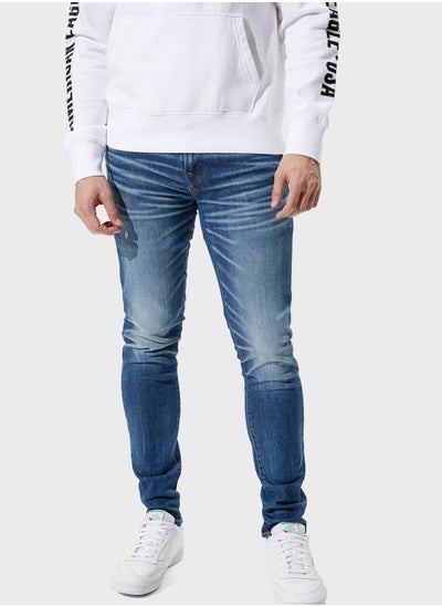 Buy Mid Wash Skinny Fit Jeans in Saudi Arabia