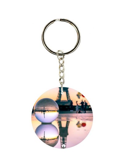 Buy Eiffel Tower Printed Pocket Keychain in UAE