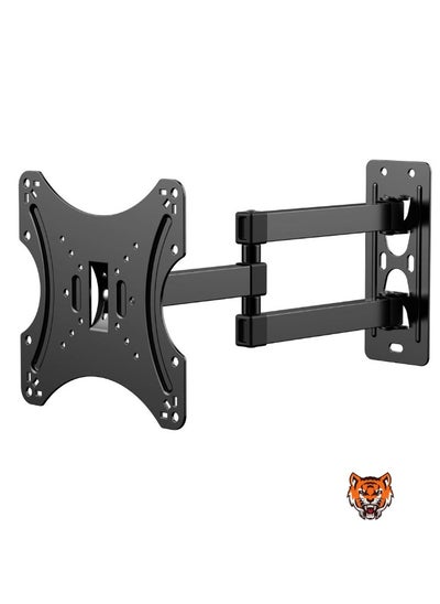 Buy "Universal TV Wall Mount with Swivel and Tilt for 14''-42'' Flat & Curved TVs, Supports Up to 20 kg, Max VESA 400x400mm, Adjustable Tilt and Rotation" in UAE