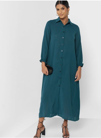 Buy Puff Sleeve Detail Dress in Saudi Arabia