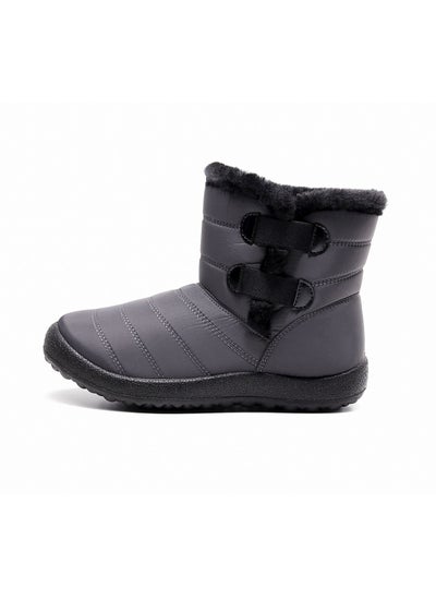 اشتري Ankle Boots Thermal Waterproof Cotton Boots Grey في الامارات