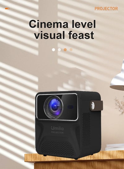Buy Portable Chip Intelligence Projector Support WiFi, Bluetooth HD With 16:09 Aspect Ratio For Home Cinema,Business And Playing Games in UAE
