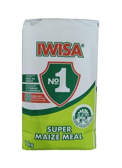 Buy Super Maize Meal, Naturally High in Energy, Source of 6 VItamins and 2 Minerals, 1 kg in UAE