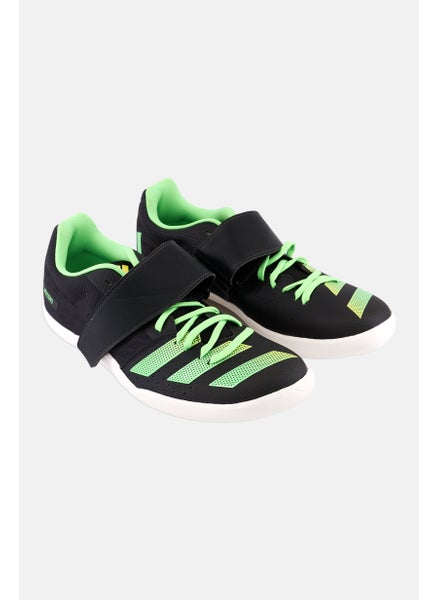 Buy Men Adizero Discus Hammer Lace Up Outdoor Shoes, Black/Lime Green in Saudi Arabia