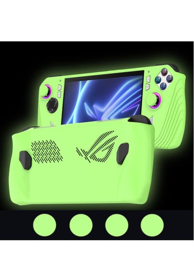 Buy Protective Case for ASUS Rog Ally, Anti-Slip Shockproof Cover Silicone Case, Protector Case for Asus ROG Ally Handheld Game Accessories(Glow Green) in UAE