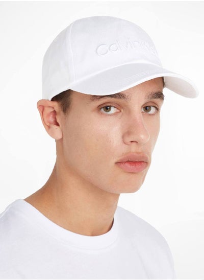 Buy Men's Twill Cap, White in Saudi Arabia