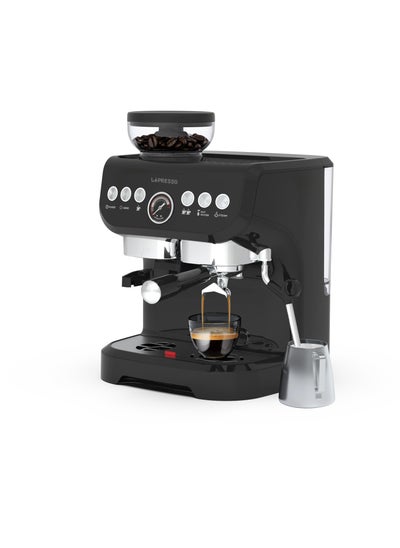 اشتري Espresso Coffee Maker with Bean Grinder - Black في الامارات