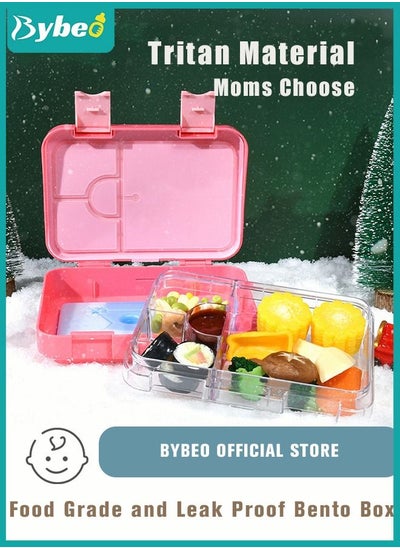 Buy Tritan Bento Boxes, BPA FREE Lunch Box for School / Office / Travel 6 Compartments Meal Prep in UAE