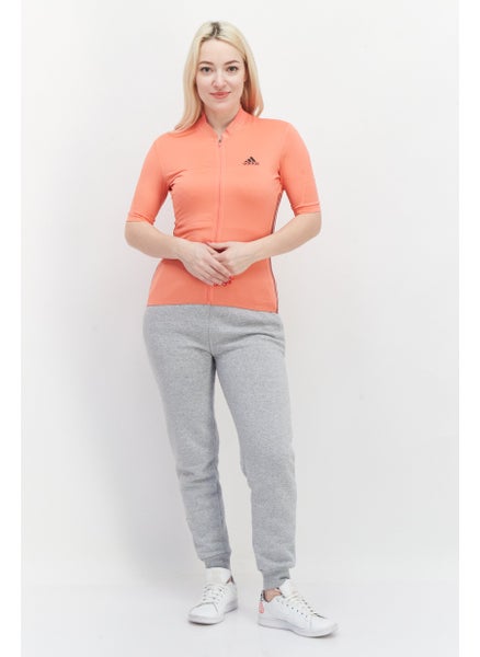 Buy Women Sportswear Fit Short Sleeve Running Jersey, Coral in UAE