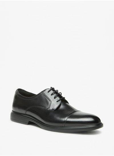 Buy Men's Solid Lace-Up Derby Shoes in UAE