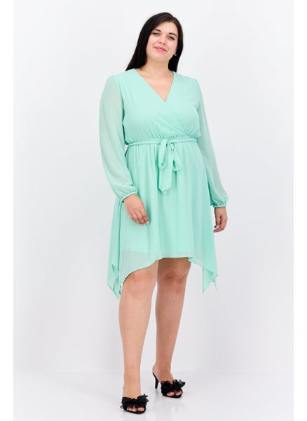 Buy Women Plain Mini Dress, Mint Green in UAE