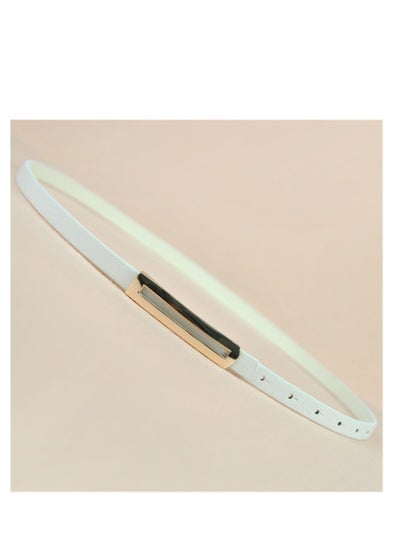 Buy 105cm Korean Version Of The New Simple Decoration Slim Women's Waist Belt  White in UAE