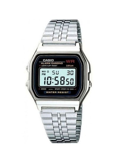 Buy Water Resistant Digital Watch A159WA-N1DF - 33 mm - Silver in UAE