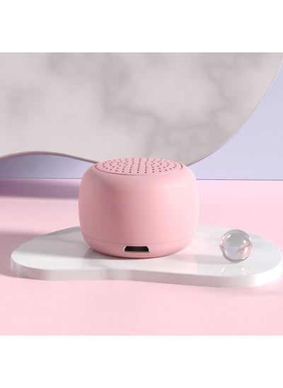 Buy Wholesale Gift Mobile Selfie Cute Desktop Portable Waterproof Wireless Mini Sound Bluetooth Speaker Pink in UAE