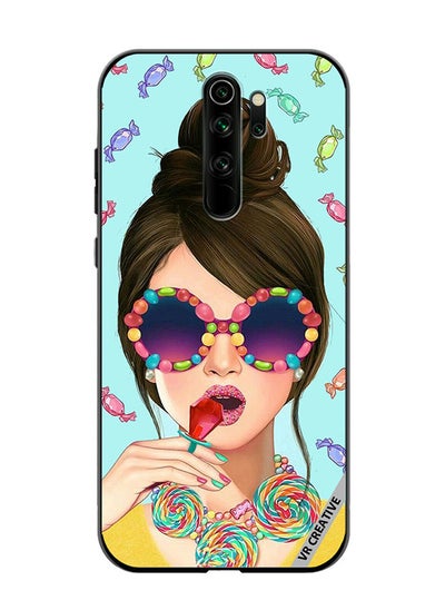 Buy Protective Case Cover For Xiaomi Redmi Note 8 Pro Stylish Girl Design Multicolour in UAE