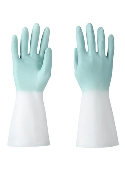 اشتري Pair Of Reusable Water-Proof Gloves For Kitchen And Cleaning Households Made With High Quality Rubber في الامارات