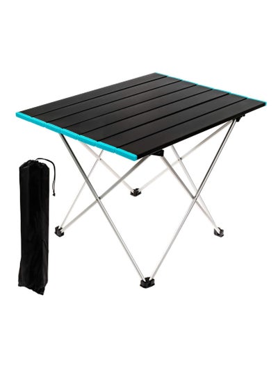 اشتري Portable Ultralight Small Folding Table with Aluminum Top and Carrying Bag في السعودية