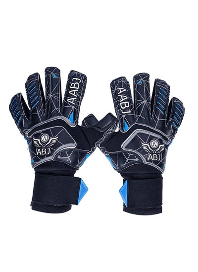 Buy Soccer Goalkeeper Football Gloves Designed to Fit Both Sizes 8 to 9, Top Grip, Double Protection, Your Secret to Success in Training and Matches in Saudi Arabia