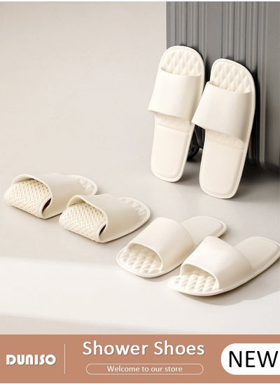 اشتري Shower Shoes, Foldable Travel Slippers, Non Slip Shower Shoes, Soft Lightweight Hotel Slippers, Space Saving Business Trips Slippers for Bathroom, Hotel, Beach & Indoor في السعودية