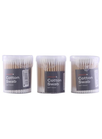 Buy 3-Piece Cotton Swab in Saudi Arabia