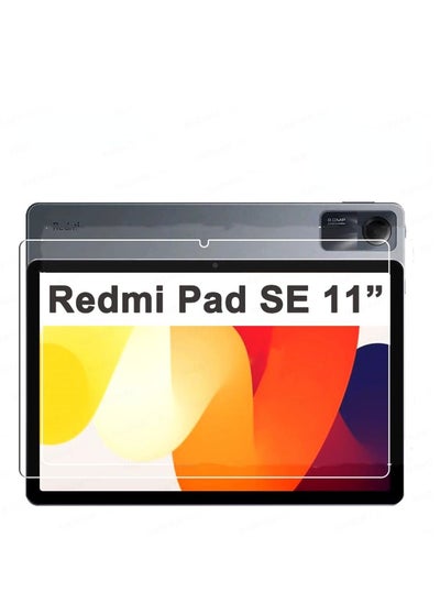 اشتري 1 Pieces HD Scratch Proof Screen Protector Tempered Glass Compatible with Xiaomi Redmi Pad SE 11-inch 2023 Tablet Protective Film في الامارات