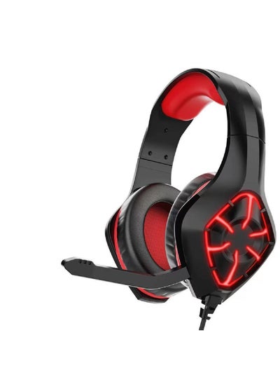 Buy Over-Ear Rgb Gaming Wired Headset With Mic For Ps4 Ps5 XOne XSeries Nswitch Pc in UAE