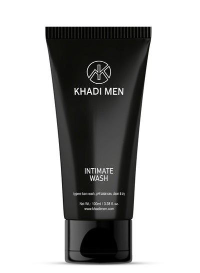 Buy Khadi Men Intimate wash Hygiene foam wash, pH balances, clean & dry Intimate Gel 100Ml in UAE