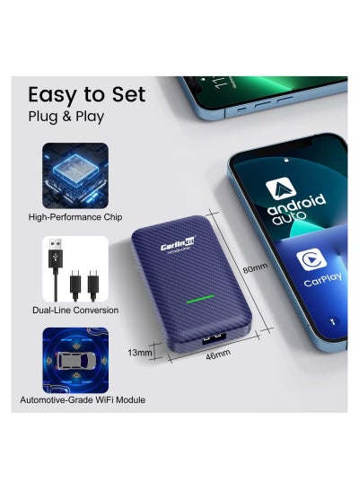 Carlinkit Android 13 CarPlay Ai Box 4GB+64 GB Ultral Series Comes with Android  Auto CarPlay & Google Play for IPhone & Android price in Saudi Arabia, Noon Saudi Arabia
