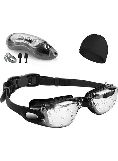 اشتري Swimming Goggles Anti-fog and Anti-ultraviolet Swimming Goggles Electroplated Swimming Glasses في السعودية