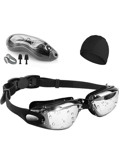 اشتري Swimming Goggles Anti-fog and Anti-ultraviolet Swimming Goggles Electroplated Swimming Glasses في السعودية