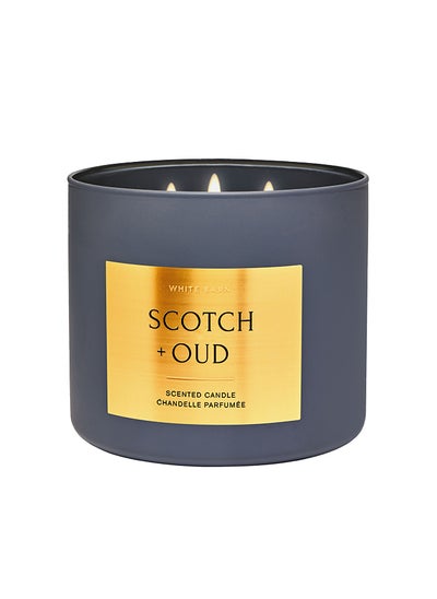 Buy Scotch And Oud 3-Wick Candle in Saudi Arabia