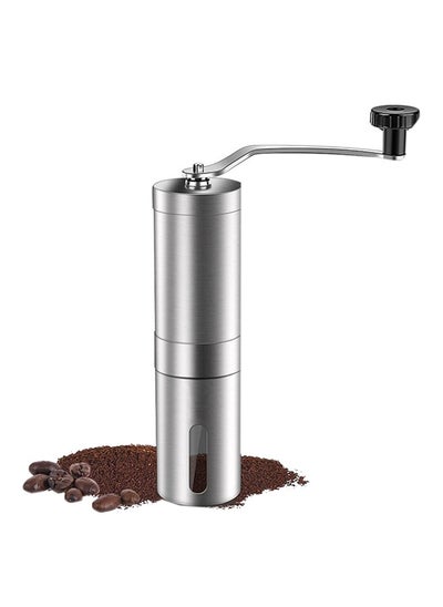 Buy Manual Coffee Bean Grinder Silver Standard in Saudi Arabia