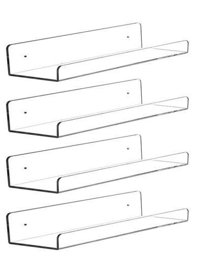 اشتري أرفف من الأكريليك للجدار عائمة رف أكريليك للعرض و للكتب ، ارفف تخزين العاب ديكور غرفة الاطفال، و منظم للحوائط للحمام في السعودية