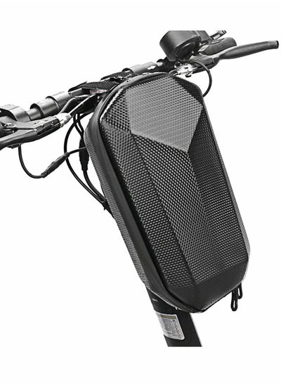 Buy Scooter Storage Bag, Waterproof Hard Shell Scooter Handlebar Bag Storage Bag for Electric Scooter, Self Balancing Scooter and Folding Bike (Black) in UAE