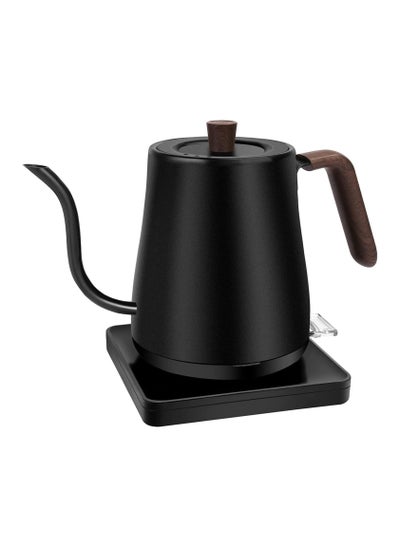 Buy Electric Gooseneck Kettle-304 Stainless Steel Coffee and Tea Pot,with Temperature Control and Automatic power-off,Quick Heating (BLack) in Saudi Arabia