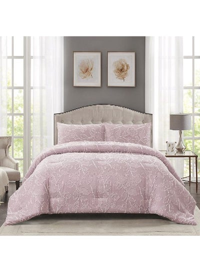 Buy Nova 3-Piece Comforter Set, Pink – 205 TC, 240x260 cm in UAE