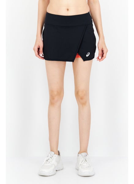 Buy Women Sportswear Fit Training Skort, Black/Orange in UAE