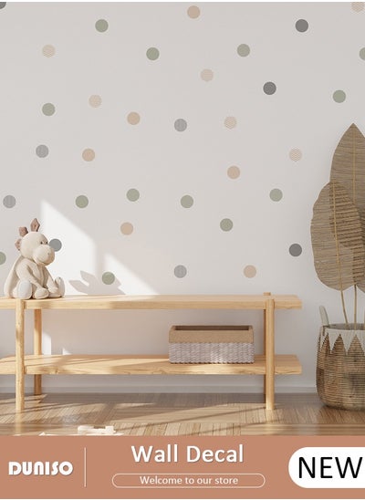 Buy Polka Dot Wall Decal for Kids, PVC Waterproof Decals, Wall Stickers for Kids Room, DIY Art Decal for Children Baby Kids Boy Girl Bedroom Decoration in UAE