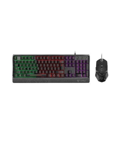 Buy Orion Backlit Ergonomic Wired Gaming Keyboard & Mouse in UAE