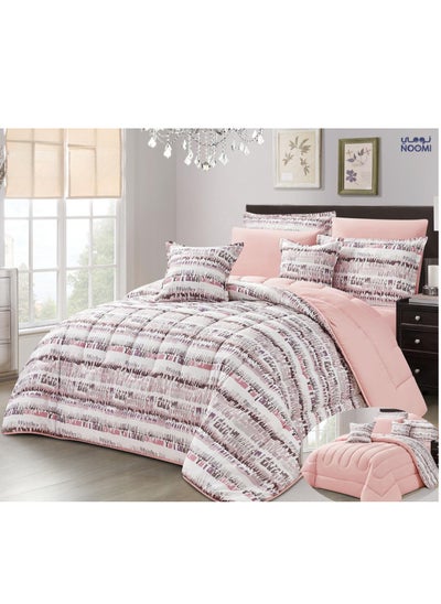 Buy 8-Piece Comforter Set Two-Sided Microfiber Double King Size 240x260 in Saudi Arabia