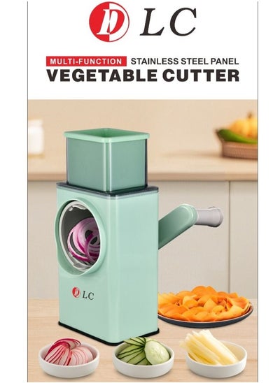 Buy Manual vegetable slicer green 30 x 20 x 10 centimeters in Saudi Arabia