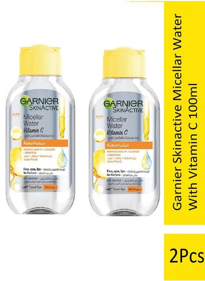 Buy 2 Pieces Skinactive Micellar Water With Vitamin C 100ml in Egypt