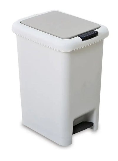 Buy Premium 15-Litre Plastic Trash Bin with Durable Construction in UAE